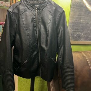 Torrid Black Leather Jacket for Women